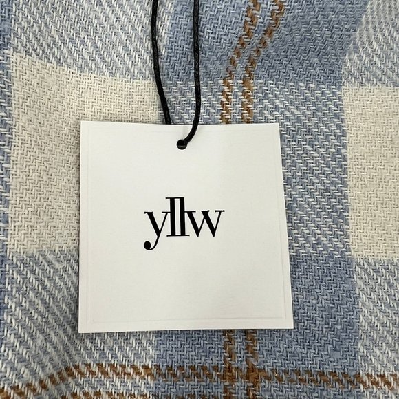 Yllw Blue and Cream Plaid Fuzzy Shacket | Perfect for Any Occasion - Picture 6 of 8